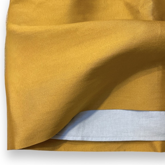 Anthropologie Maeve Dress | Gold Chardonnay Sheen Cut Out Mini | Size 4 | $55 - Picture 6 of 8